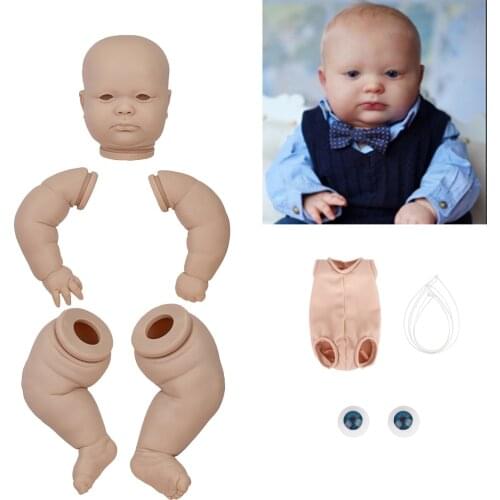23 Inches Reborn Baby Doll 60 CM DIY Blank Parts Kit Lifelike Vinyl Unpainted Unfinished Dolls For Girls Bonecas Toy Xmas Gift