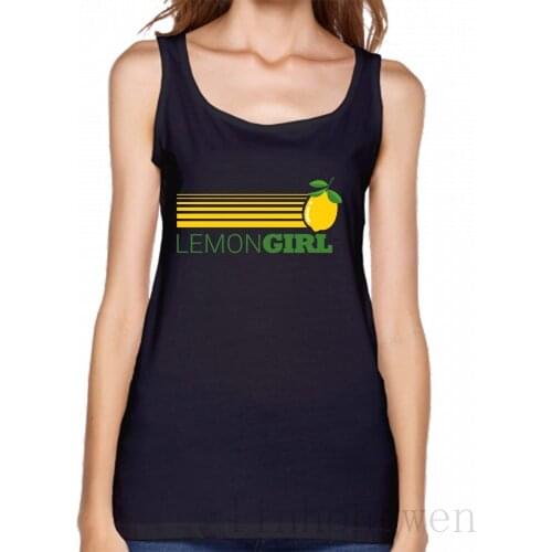 Lemon Girl Tank Top Printing S-XXL Anti-Wrinkle Spring Fashion Homme Natural Tops Vest