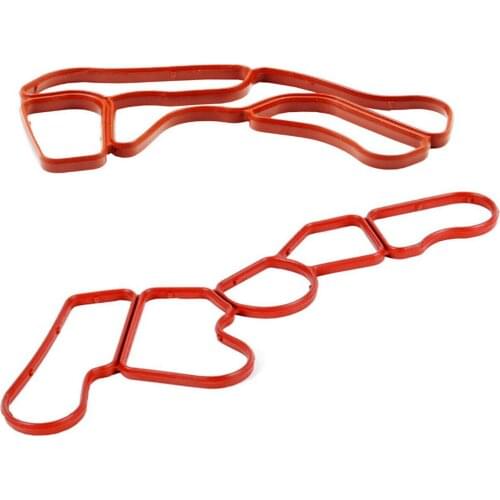 Engine oil filter housing + timing case gasket 2721840080 2721840280