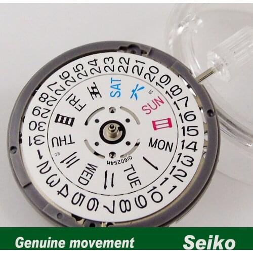 Mechanical Wristwatch NH36 NH36A Movement Day Date Calendar Display Set Winding Stem Double