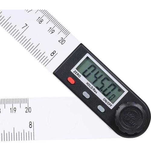 0-200mm Multifunctional Digital LCD Display Angle Ruler 360° Electronic Goniometer Protractor Measuring Tool Hold and Zeroing