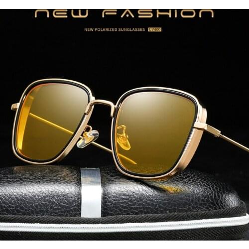 Men Vintage Steampunk Sunglasses Retro Metal Square Eyewear Trendy Brand Shades Glasses Colorful UV400 Fashion Gafas De Sol