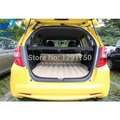 ZWET Car air bed Car travel bed inflatable air mattress adult driving a car to travel back to bed/Beige/Orange/Black Blue