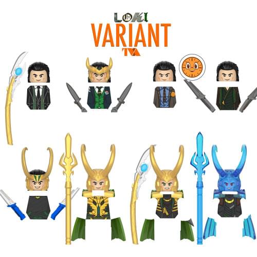 New Marvel Avengers LOKI Figures TVA Variant Mobius Miss Minute Building Blocks Bricks Figures Children Toys Kid Gift