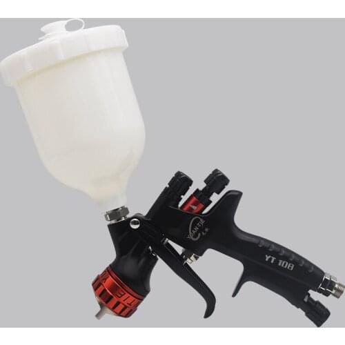 Varnish spray gun hvlp water-based sprayer topcoat air tool 1.3mm stainless steel tip 600ml plastic cup Gravity Feed Paint Gun