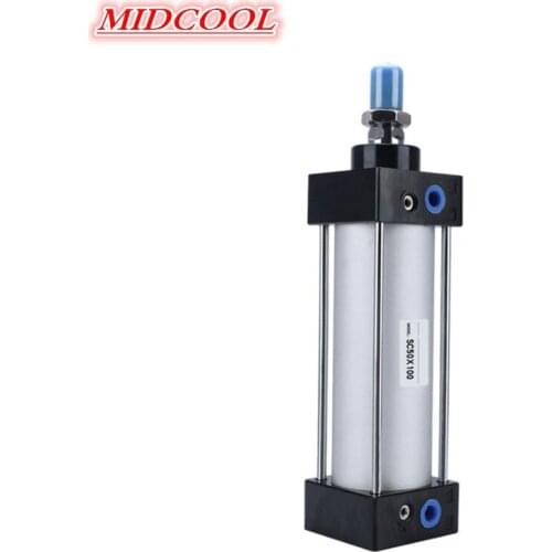 Pnuematic cylinder Bore 32mm Stroke 25-1000 double acting aluminum air cylinder pneumatic SC cylinder