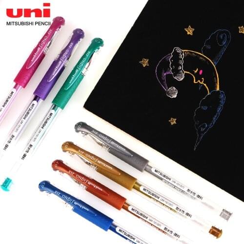 UNI Uniball UM-151 Metal/milk Color Series Neutral Pen Color Hand Account Pen 0.7mm Painting Water Pen Replaceable Core