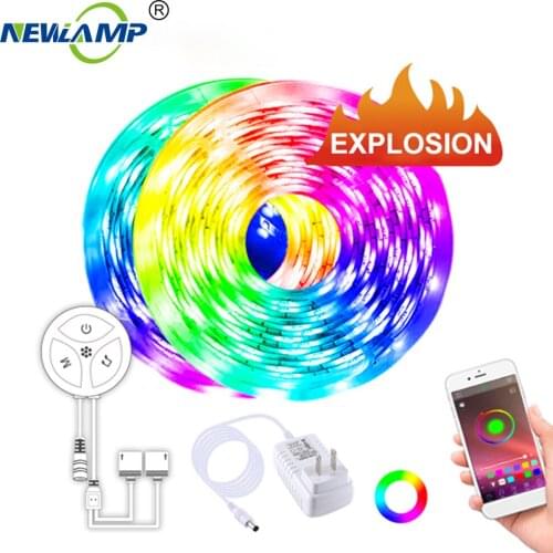 Smart Strip Light 5M 10M Waterproof Special RF433 Controller RGB 5050 LED light strips Phone App Controlled Music Light