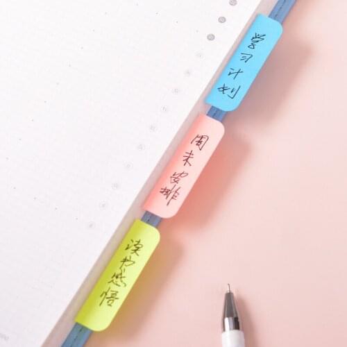 Label Sticker Classification Sticky Notes Student Marks Bookmarks Waterproof Strong Writable Bookmarks School Office Supplies