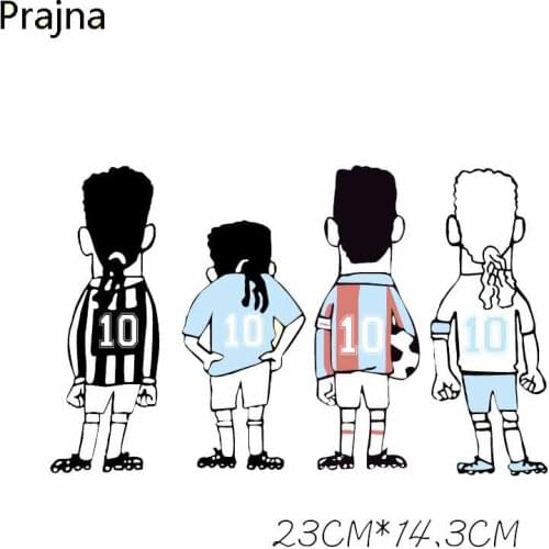 Prajna Thermal Hippie Patches Sports Team Patches Iron-On Transfers For Clothing Easy Printed PVC Patch Stickers On Clothes D