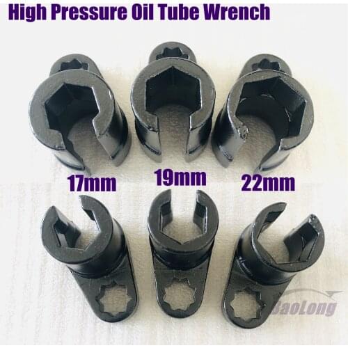 High Pressure Tubing Pipe Wrench Octagonal Socket 17mm 19mm 22mm Nitrogen and Oxygen Sensor Socket Repair Tool