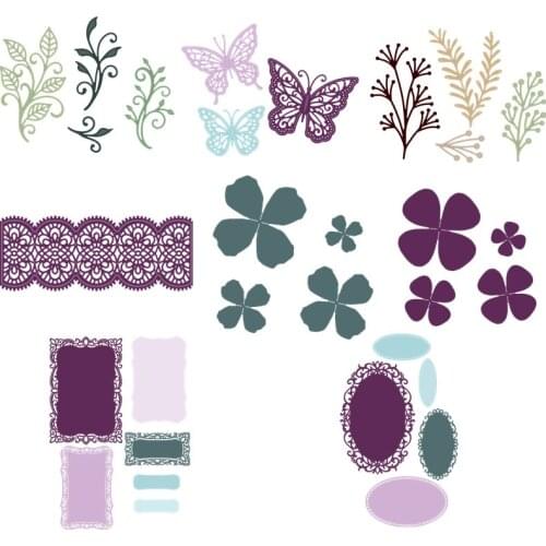 Vintage Lace Wreath Butterflies Metal Cutting dies 2019 new Craft Dies for Embossing Paper Card making Scrapbooking Decoration