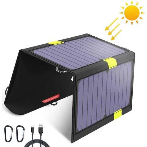 Solar Charger Bag 5V USB Waterproof Solar Battery Charger for iPhone iPad Samsung Huawei Xiaomi OPPO OnePlus Nokia Mobile Phone