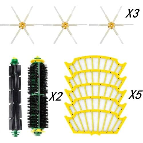 Washablea Accessories Hepa Filter Roller Brush for iRobot Roomba 500 Series 527 528 560 562 570 Robot Vacuum Cleaner Parts