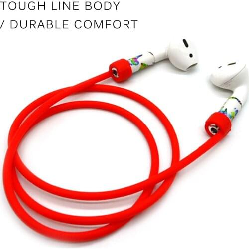 Wireless Earphone Neck String Rope Line For AirPods Pro Bluetooth Earphones Silicone Cable Cord For AirPods 1 2 Anti-lost Rope