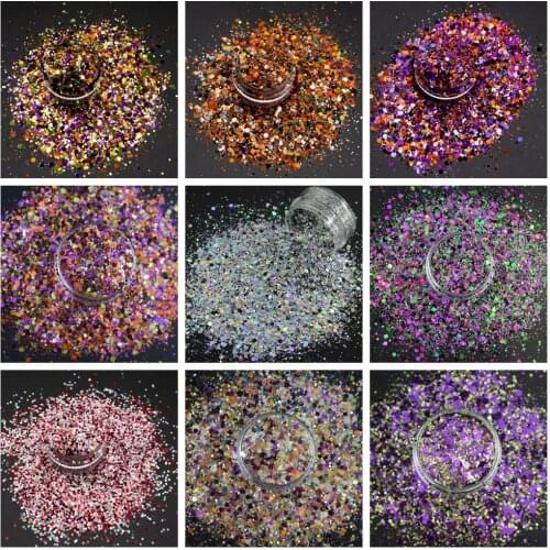 Halloween Sequins Confetti Glitter Mix for Nail Art Decoration Body Art Tumbler Crafts DIY Handwork Accessories Festival Party