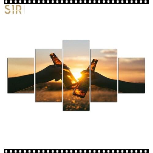 Decorative painting 5 Pieces European Style Canvas Painting Wall Poster Art Picture for Home Rooms Decoration