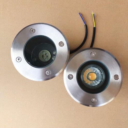 Dimmable LED Underground Light 7W COB GU10 LED Spotlight Inground Buried Light Garden Yard Floor Landscape Lamp AC85-265V DC12V
