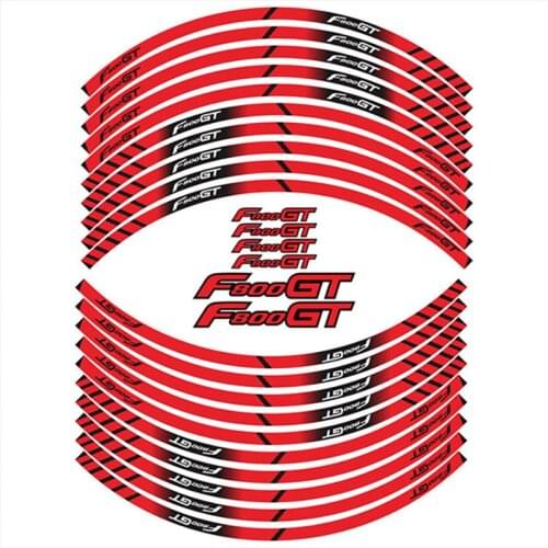 For BMW F800GT f800gt Motorcycle Front Rear Tire LOGO Sticker Wheel Rim Film Border Reflective Waterproof Decals Sticker Suit