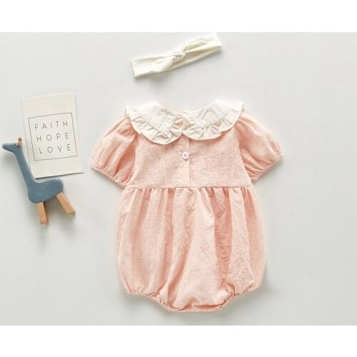 Infant Girls Summer 2020 Clothes Princess Baby Girls Clothing Birthday Party 100% Cotton Newborn 0-24M Girls Baby Outfit Clothes