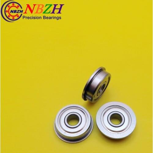 G 10pcs free shipping high quality ABEC-3 Z2V1 flange bushing ball bearings F625ZZ 5*16*5 mm