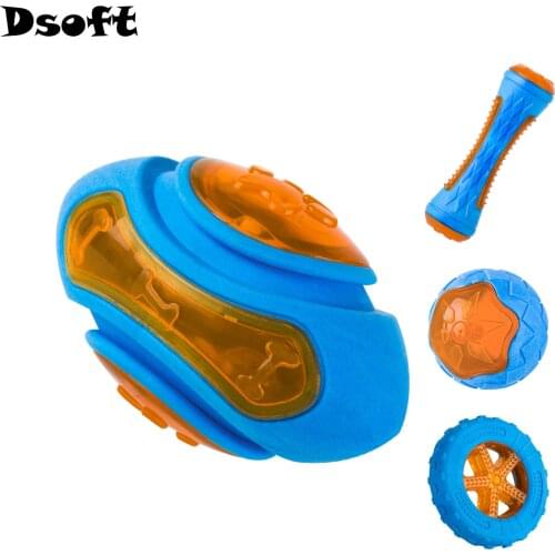 Dog Toys Durable Floatable Springy Pet Toys Dog Chew Toy For Dog Tooth Clean Ball for Small to Large Dogs Chew Toys Pet Supplies