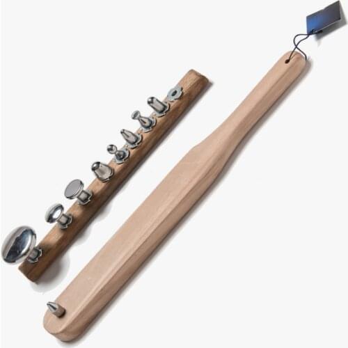 Car Paintless Dent Repair PDR Mushroom Head Paddle Screw on Type Changeable Knockdown PDR Hammer İnterchangeable Hail RodSteel