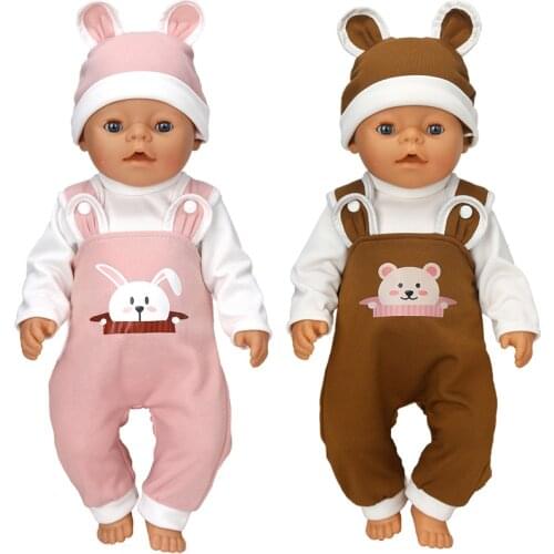 Baby Doll Clothes Set For 40cm Reborn Baby Dolls Rompers Toys Outfits Children Girl Gifts