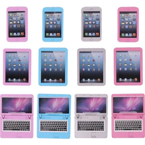 Suit = Laptop+ Mobile Phone+Tablet For 18 Inch American&43Cm Baby New Born Doll, Our Generation For Baby Birthday Festival Gift