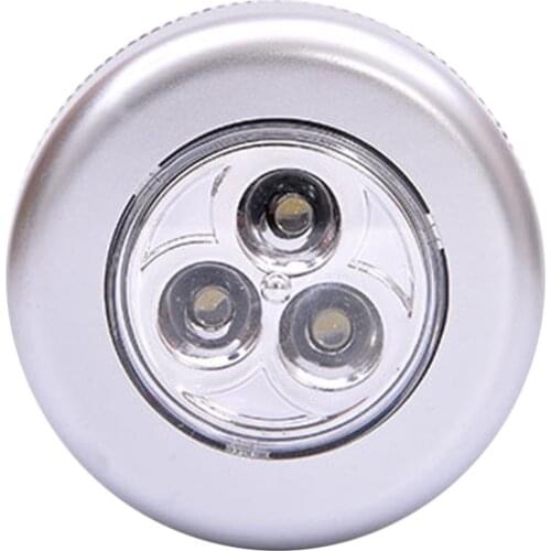 Stick Pat Lamp 3 LED Touch Lamp Kitchen Cabinet Light LED Night Light Sensor Battery-powered Bedside Emergency Lamps Home Decor