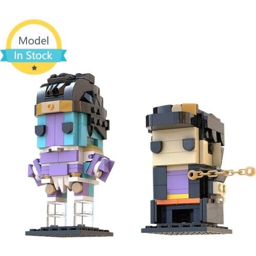 MOC Space Theme Series Bizarre Adventure Anime Cartoon Character Elf Creative Building Blocks Model Toys Gifts Childrens Toys