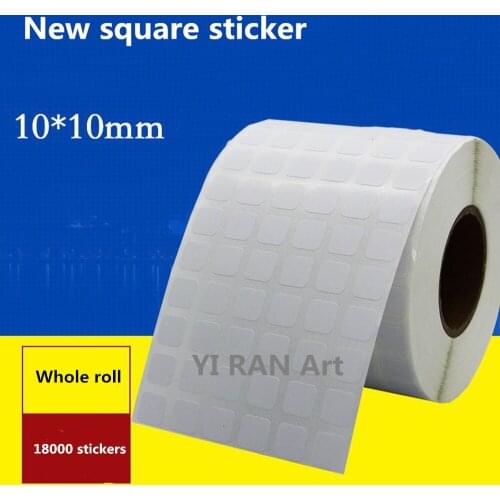 The new hot sale square sticker is used for the diamond classification storage box to distinguish the label sticker diamond pain