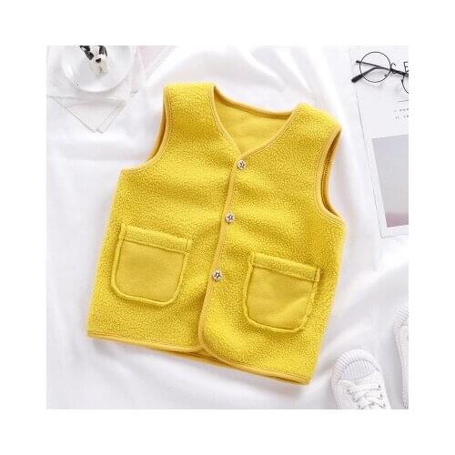 2020 new childrens Fleece Vest autumn and winter thickened baby cardigan warm boys and girls fashion wholesale kids clothes