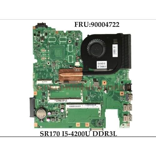 Wholesale Laptop Motherboard for Lenovo Ideapd S510P Mainboard FRU:90004722 SR170 I5-4200U DDR3L 100% Fully Tested&Free shipping