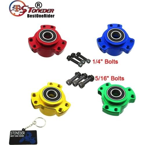 STONEDER 5/8" Bearing Front Wheel Hub 1/4" 5/16" Bolts For Go Kart Mini Bike Drift Trike