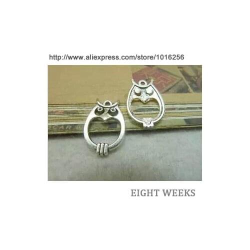 Zinc alloy pendant jewelry accessories diy handmade material charms owl pendant