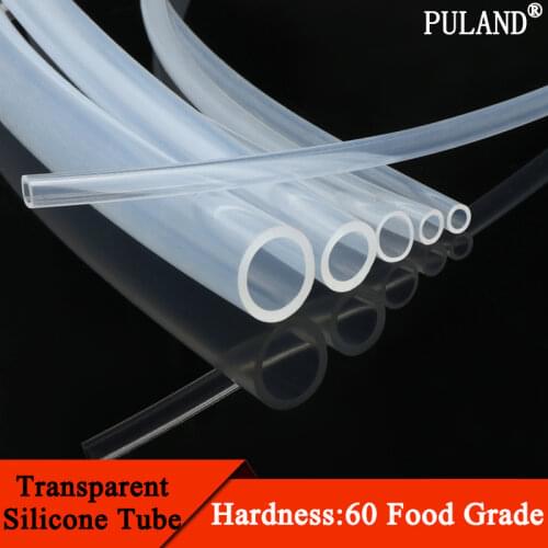 Transparent Flexible Silicone Tube ID 9mm x 12mm OD Food Grade Non-toxic Drink Water Rubber Hose Milk Beer Soft Pipe Connect