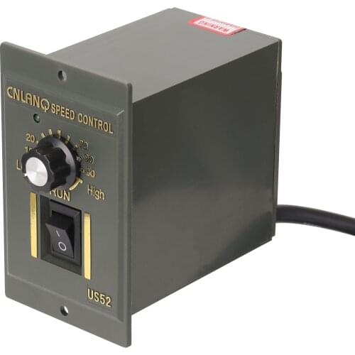 400W AC220V ABS Speed Controller Motor Speeds Pinpoint Regulator Control Device with Indicator Light