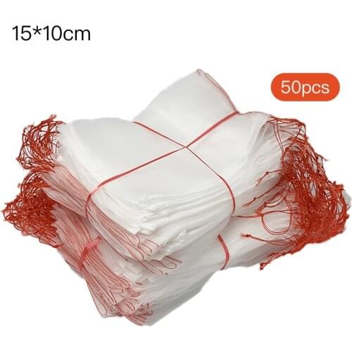 Fruit Insect-proof Bag Garden Netting Bags Barrier Cover 50PCS Double-layer Sewing Breathable Rice Soaking Nylon Bird-proof