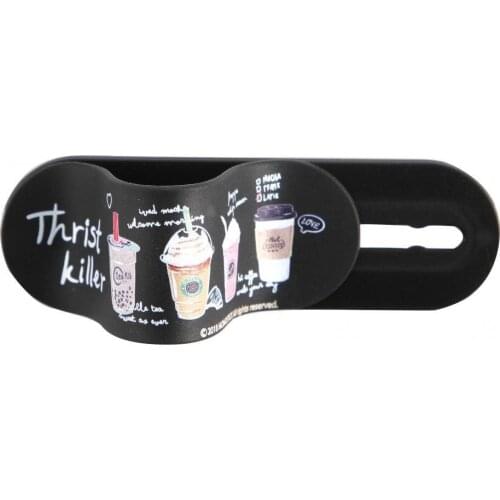 Universal Holder Milk Pattern Finger Ring Phone Strap Push Pull Grip Stand Phone Accessories