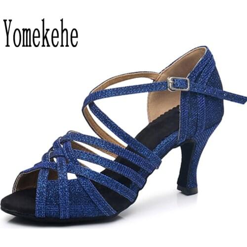 Women Professional Dancing Shoes Ballroom Dance Shoes Ladies Girls Tango Latin Dance Shoes Heeled 5CM/6CM/8CM Hot Selling