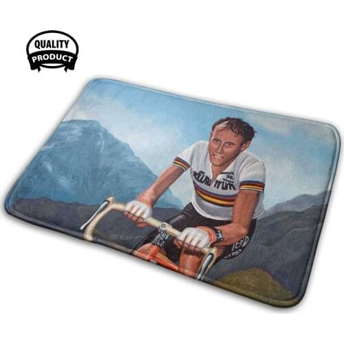 Joop Zoetemelk Painting 3D Household Goods Mat Rug Carpet Cushion Joop Zoetemelk Sport Racing Cyclist Netherlands Holland Dutch