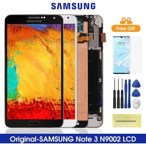 Note3 N9005 LCD For Samsung Galaxy Note 3 LCD Display With Touch Screen Digitizer For Samsung N9005 N900A Adjust Brightness lcd