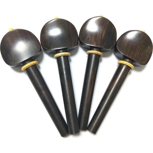 1 Set Cello Pegs 4/4 including 4 pegs in different materials