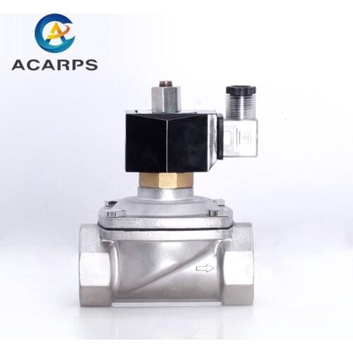 2W-400-40B Stainless Steel DN40 1.5inch Electric Solenoid Valve for Water 110v 220v 24v 110v