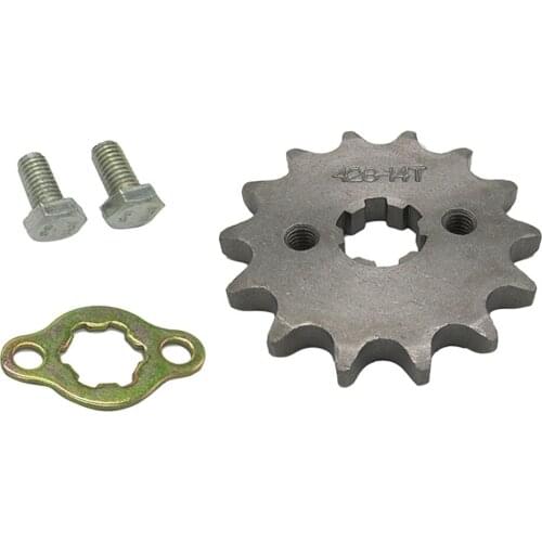 428 14T Drive Front Counter Sprocket for 50-150CC Pit Dirt Bike 17mm Shaft