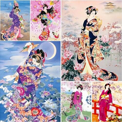 5D DIY Diamond Painting Portrait Beauty Cross Stitch Kit Full Square/Round Diamond Embroidery Mosaic Art Home Decoration Picture