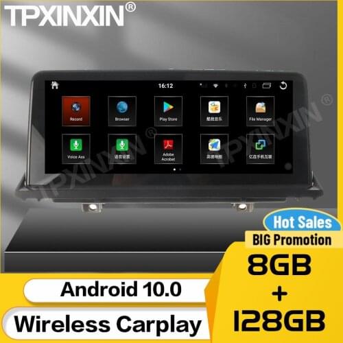 8+128G Car Stereo Receiver Android 10 For BMW X5 X6 E70 E71 2007 2008 2009 2010 2011 2012 2013 BT GPS Navigation Video Head Unit
