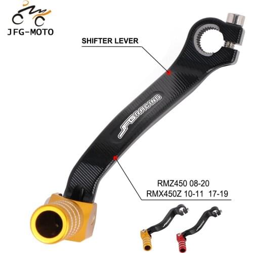 Motorcycle CNC Aluminum Gear Shift Shifter Lever Pedal For SUZUKI RMZ450 RMZ 450 2008-2020 RMX450Z 2010 2011 2017 2018 2019