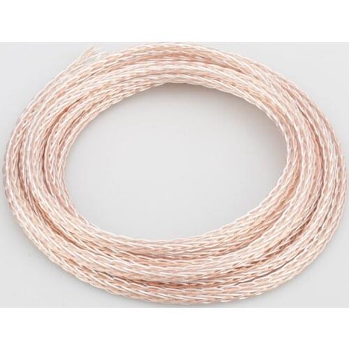 Audiocrast 1619 16cores 6N OCC&OCC Silver PTFE Cable for DIY Headphone cable Earphone Headphone DIY Cable For Custom Headset